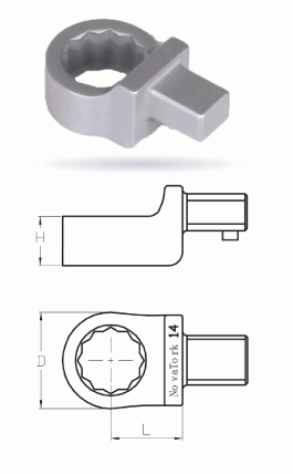 BlueTork 蓝特扭力扳手 扭力扳手头 扭力扳手插件