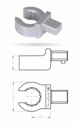 BlueTork 蓝特扭力扳手 扭力扳手头 扭力扳手插件